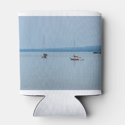 Zeilboten op de rivier blikjeskoeler (Achterkant)