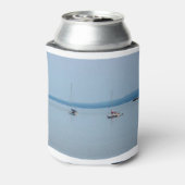 Zeilboten op de rivier blikjeskoeler (Blikje Achterkant)