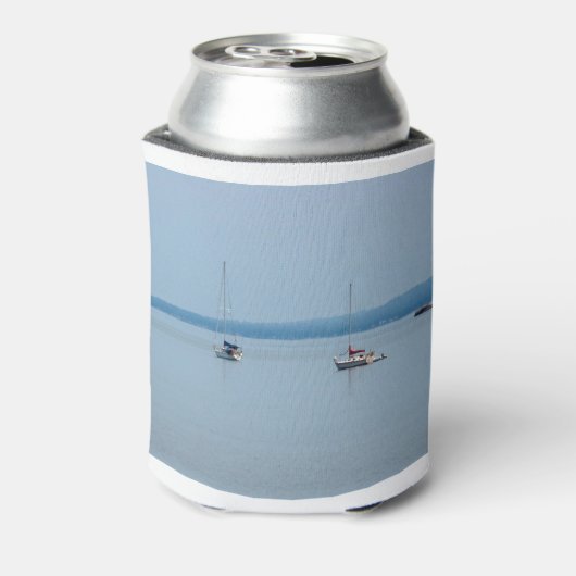 Zeilboten op de rivier blikjeskoeler (Blikje Achterkant)