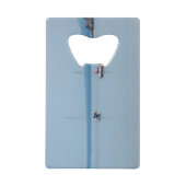 Zeilboten op de rivier creditkaart flessenopener (Voorkant)