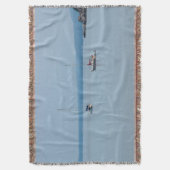 Zeilboten op de rivier deken (Voorkant Verticaal)