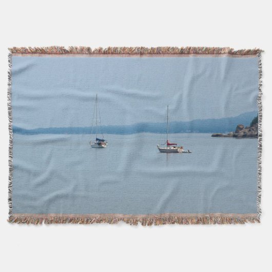 Zeilboten op de rivier deken (Voorkant)