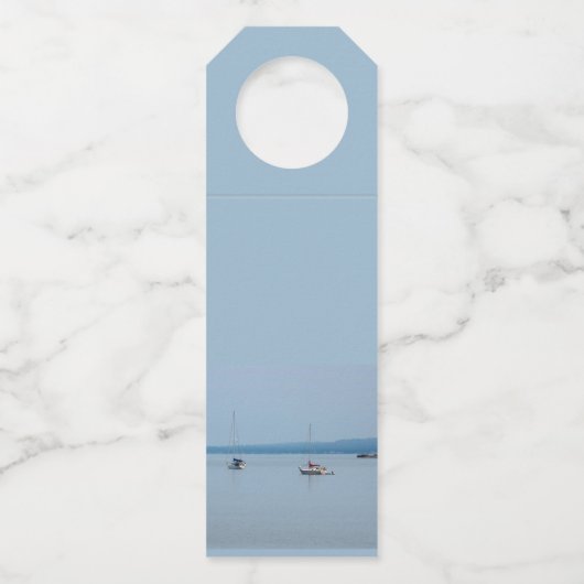 Zeilboten op de rivier flessenhanger (Achterkant)