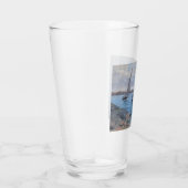 Zeilboten op de rivier glas (Rechts)