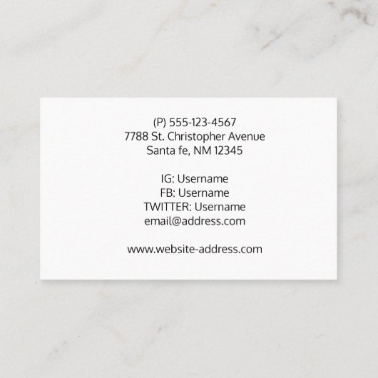 Zeilboten op de rivier visitekaartje (Achterkant)