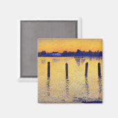 Zeilboten op de Schelde (België) Magneet (Voorkant / Achterkant)