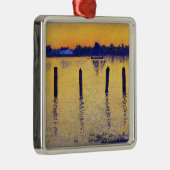 Zeilboten op de Schelde (België) Metalen Ornament (Rechts)