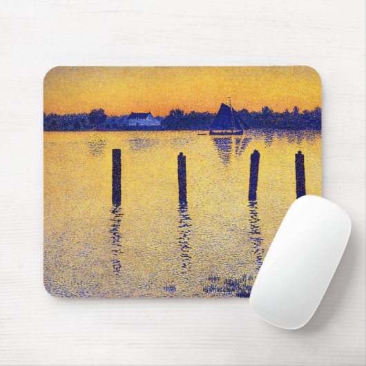 Zeilboten op de Schelde (België) Muismat (Met muis)