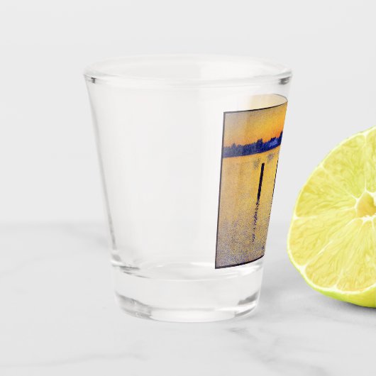 Zeilboten op de Schelde (België) Shot Glas (Links)