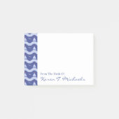 Zeilboten op een gestreept Zee | Jouw namen toevoe Post-it® Notes (Voorkant)
