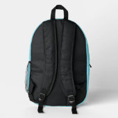 Zeilboten op het blauw Zee Bedrukte Rugzak (Achterkant)