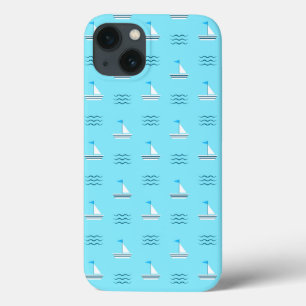 Zeilboten op het blauw Zee iPhone 13 Hoesje