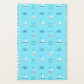 Zeilboten op het blauw Zee Planner (Voorkant)