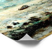 Zeilboten op het bord van Johan Jongkind Poster (Hoek)