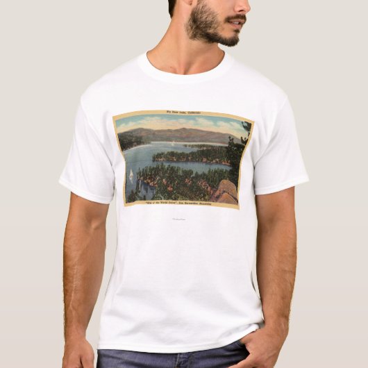 Zeilboten op het meer t-shirt (Voorkant)