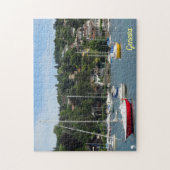Zeilboten op het meer van Genève in Zwitserland Legpuzzel (Verticaal)