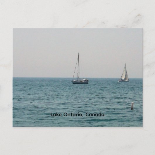 Zeilboten op het Ontariomeer Briefkaart (Voorkant)