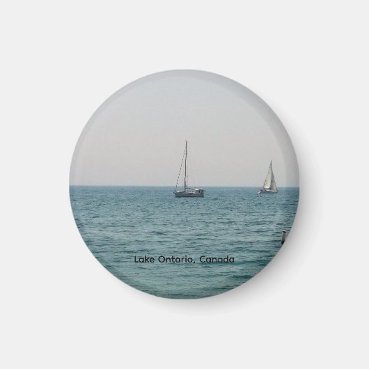 Zeilboten op het Ontariomeer Magneet (Voorkant)