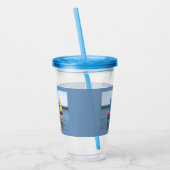 Zeilboten op het Silver Lake Acrylic Tumbler Acryl Drinkbeker (Links)