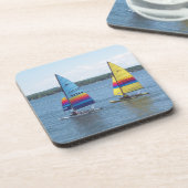 Zeilboten op het Silver Lake Bier Onderzetter (Linkerzijde)