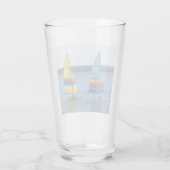 Zeilboten op het Silver Lake Glas (Achterkant)
