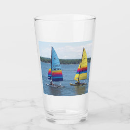 Zeilboten op het Silver Lake Glas