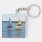 Zeilboten op het Silver Lake Sleutelhanger (Achterkant)