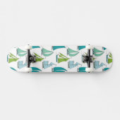 Zeilboten Op Het Water Patroon Persoonlijk Skateboard (Horizontaal)