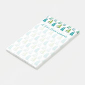 Zeilboten op het waterpatroon | Jouw namen toevoeg Post-it® Notes (Schuin)