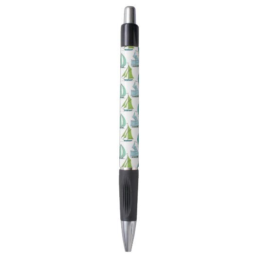 Zeilboten op het waterpatroon pen (Voorkant Verticaal)