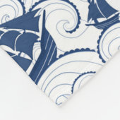 Zeilboten op het Zee Fleece Deken (Hoek)