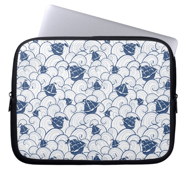 Zeilboten op het Zee Laptop Sleeve (Voorkant)