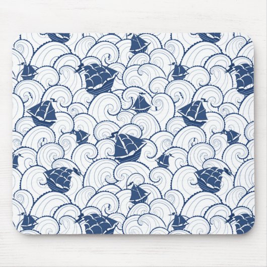 Zeilboten op het Zee Muismat (Voorkant)