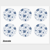 Zeilboten op het Zee Ronde Sticker (Vel)