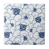 Zeilboten op het Zee Tegeltje (Voorkant)