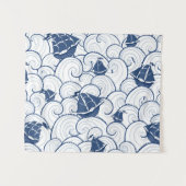 Zeilboten op het Zee Wandkleed (Voorkant (horizontaal))