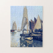 Zeilboten op Honfleur Monet Fine Art Legpuzzel (Verticaal)