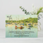 Zeilboten op Lake Harriet Sympathy Thank You kaart (Staand voorkant)