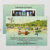 Zeilboten op Lake Harriet Sympathy Thank You kaart (Voorkant / Achterkant)