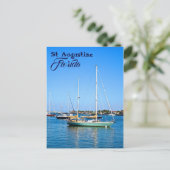 Zeilboten op Matanzas Bay St. Augustine Florida Briefkaart (Staand voorkant)