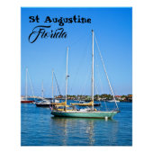 Zeilboten op Matanzas Bay St. Augustine Florida Perfect Poster (Voorkant)