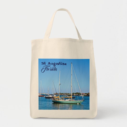 Zeilboten op Matanzas Bay St. Augustine Florida Tote Bag (Voorkant)