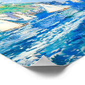 Zeilboten op rustig water - impressionistisch schi poster (Hoek)