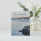Zeilboten op Seneca Lake Briefkaart (Staand voorkant)