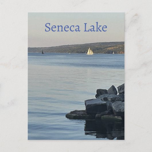 Zeilboten op Seneca Lake Briefkaart (Voorkant)