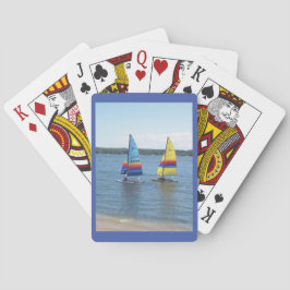 Zeilboten op Silver Lake Pokerkaarten