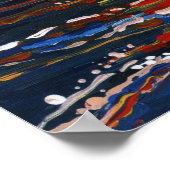 Zeilboten op Sunset Poster (Hoek)