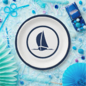 Zeilboten Papieren Bordje (Feest)