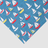 Zeilboten Patroon Tissuepapier (Detail)