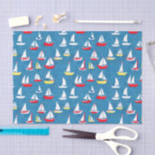 Zeilboten Patroon Tissuepapier (Craft)